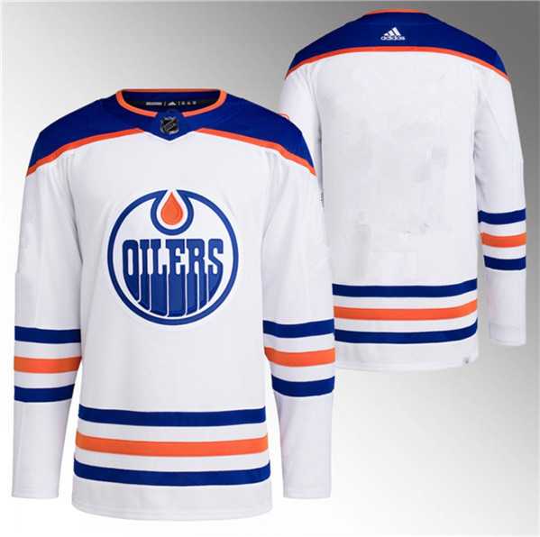 Men%27s Edmonton Oilers Blank White Stitched Jersey->detroit red wings->NHL Jersey